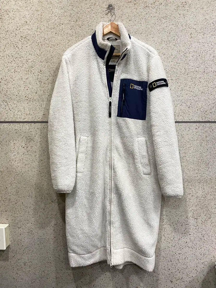 【雷市場（ポンジャン）商品韓国直送】 100 L サイズ National Geographic(ナショナルジオグラフィック) ロングフリース ボア ジップアップ