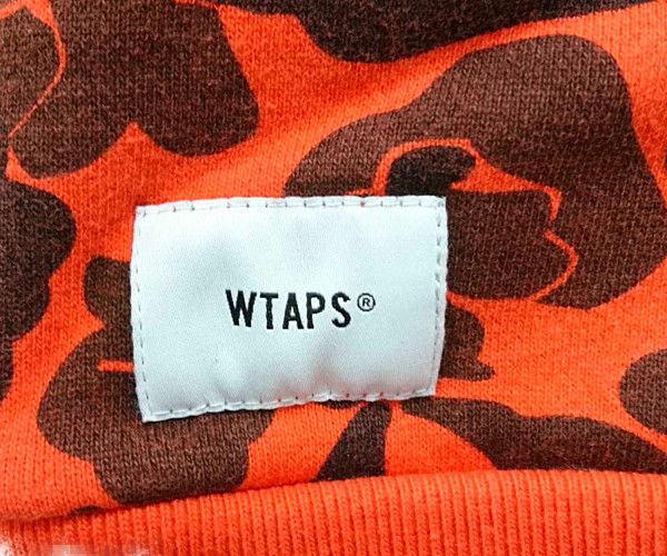 WTAPS ダブルタップス 18AW DESIGN CREW NECK COLLEGE SWEAT 迷彩柄