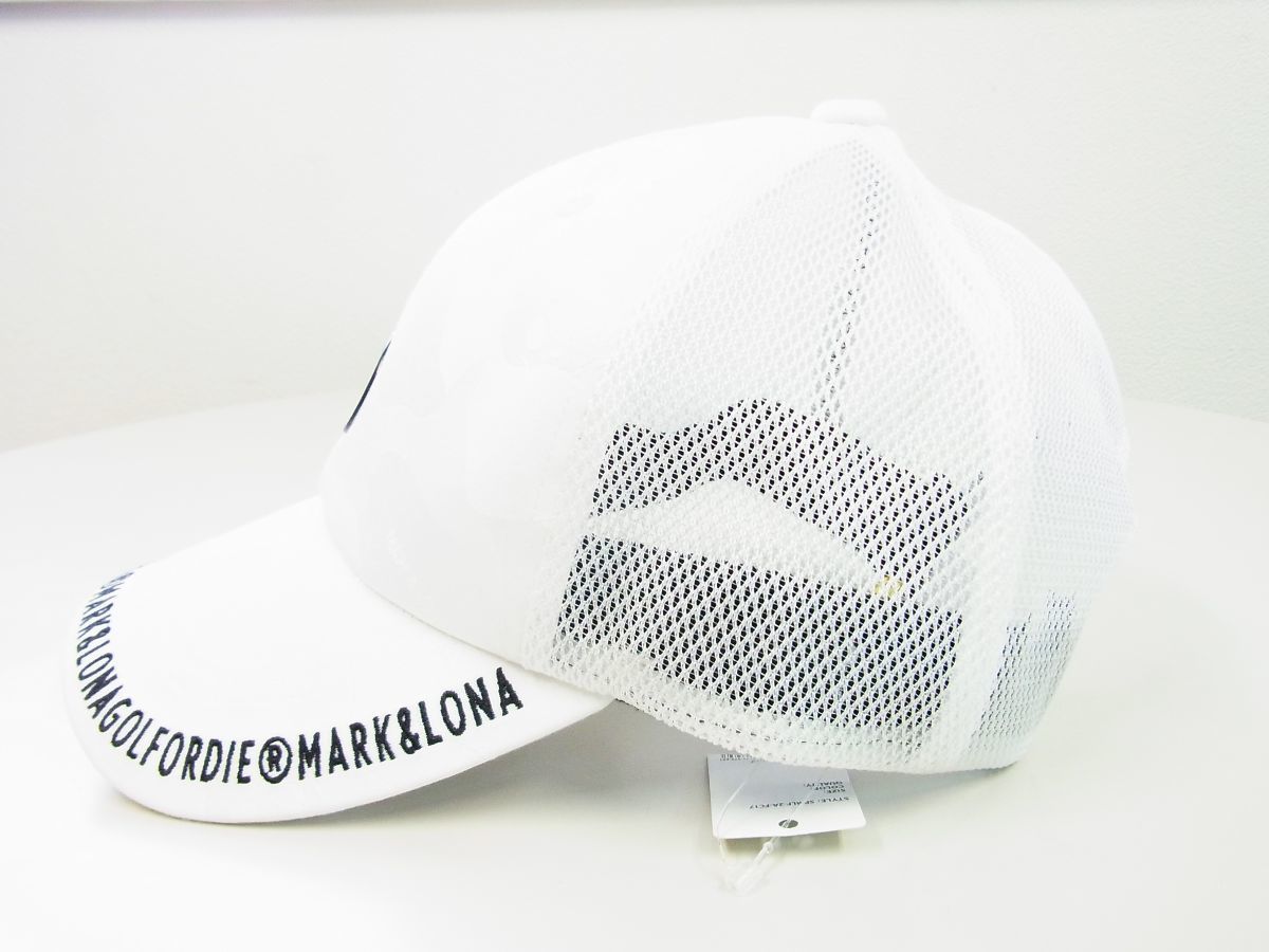 マーク＆ロナ Gauge Mesh Cap アイアンスカルロゴメッシュキャップ白 - メルカリ