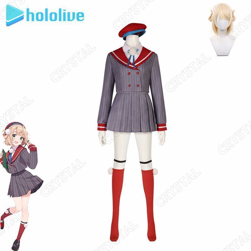 Hololive コスプレ ぐれうい コスプレ衣装 ウイッグ付き 人気 制服 バーチャル しキャラクター 時雨羽衣 コスプレ用 イベント 仮装 舞台装
