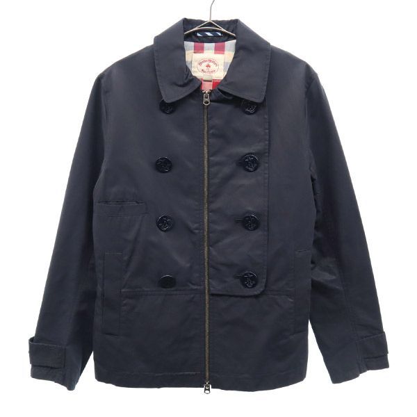 ブルックスブラザーズ ジップ ジャケット XS ネイビー Brooks Brothers マリンジャケット メンズ 【中古】  【230303】