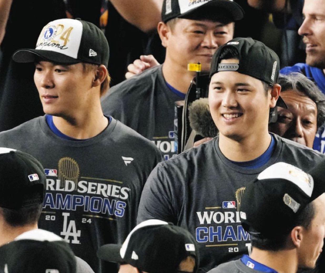Mサイズ】試合後着用 Tシャツ 大谷翔平 ワールドシリーズ