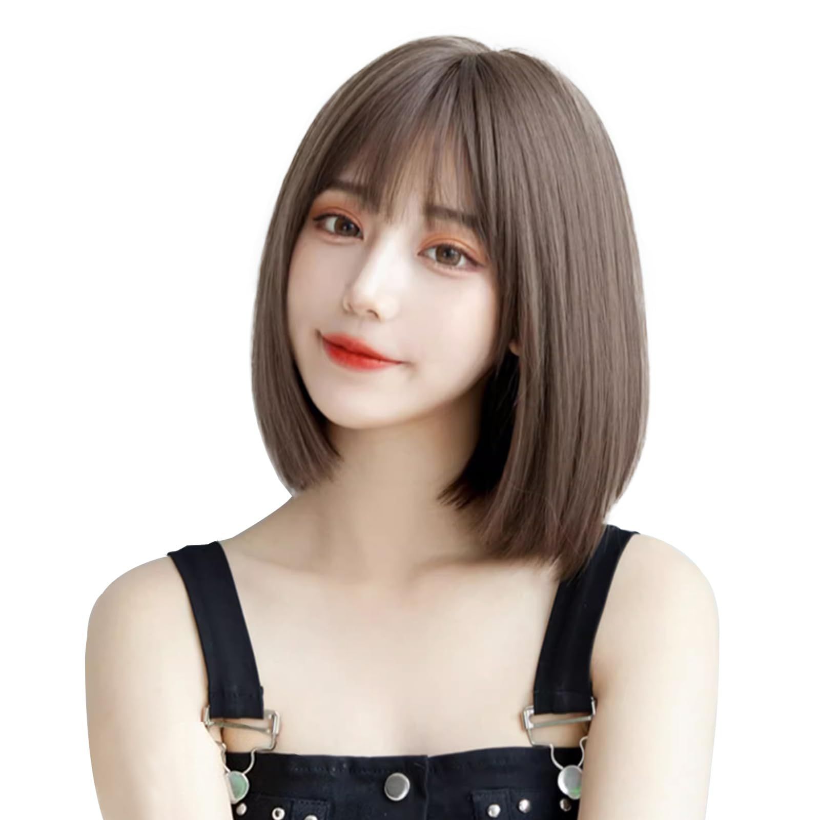 假 ショートボブ 自然 ミディアム wig ファッションウィッグ フルウィッグ 女性 女性用かつら カツラ セミロング かつら 普段使い ウイッグ ショート ウィック ボブ Wamekyyaウィッグ