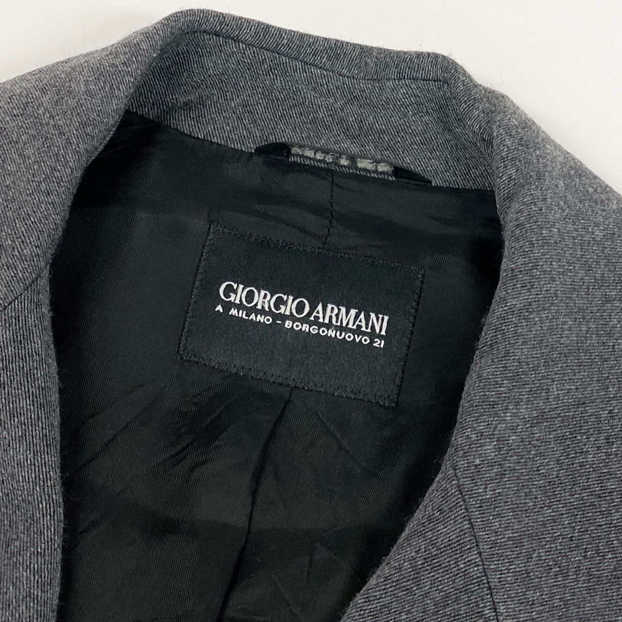 60f20 GIORGIO ARMANI ジョルジオアルマーニ ウールチェスターコート