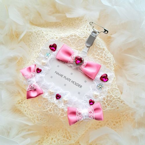 推し活グッズ 名札ケース 推し活名札 ピンク ネームホルダー