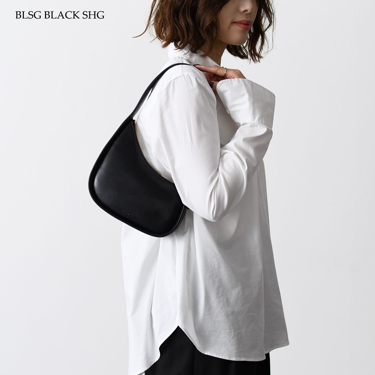 The Row(ザ・ロウ) ブラック Half Moon バッグ ザ ロウ THE ROW HALF MOON BAG ハーフムーンバッグ