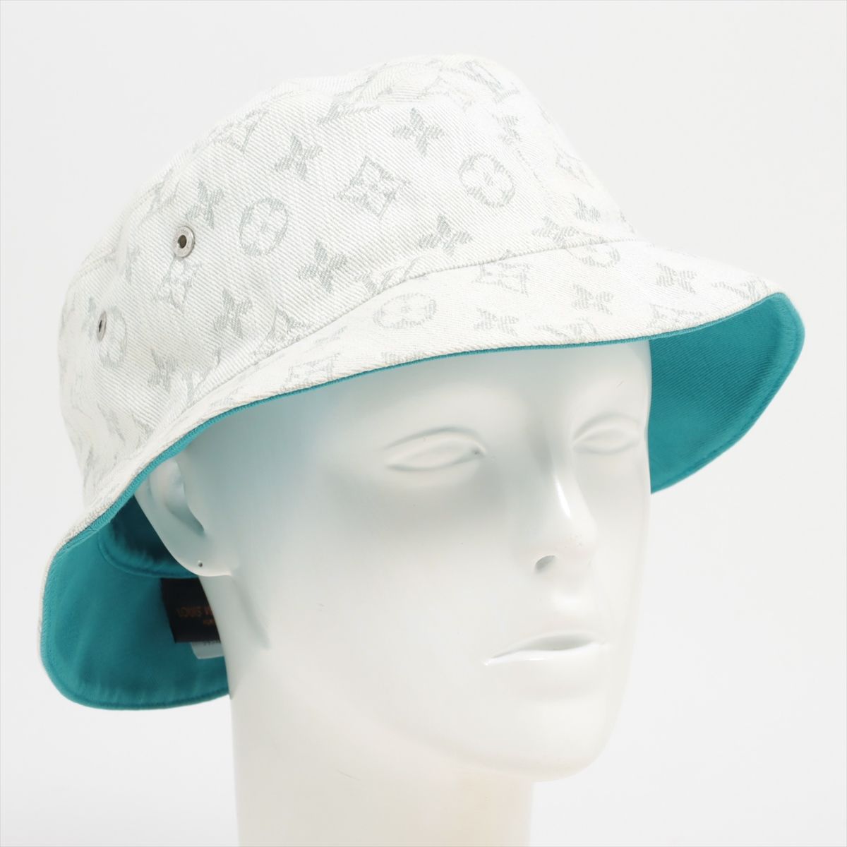 極美品 ルイヴィトン モノグラム デニム シャポー バケット ハット 