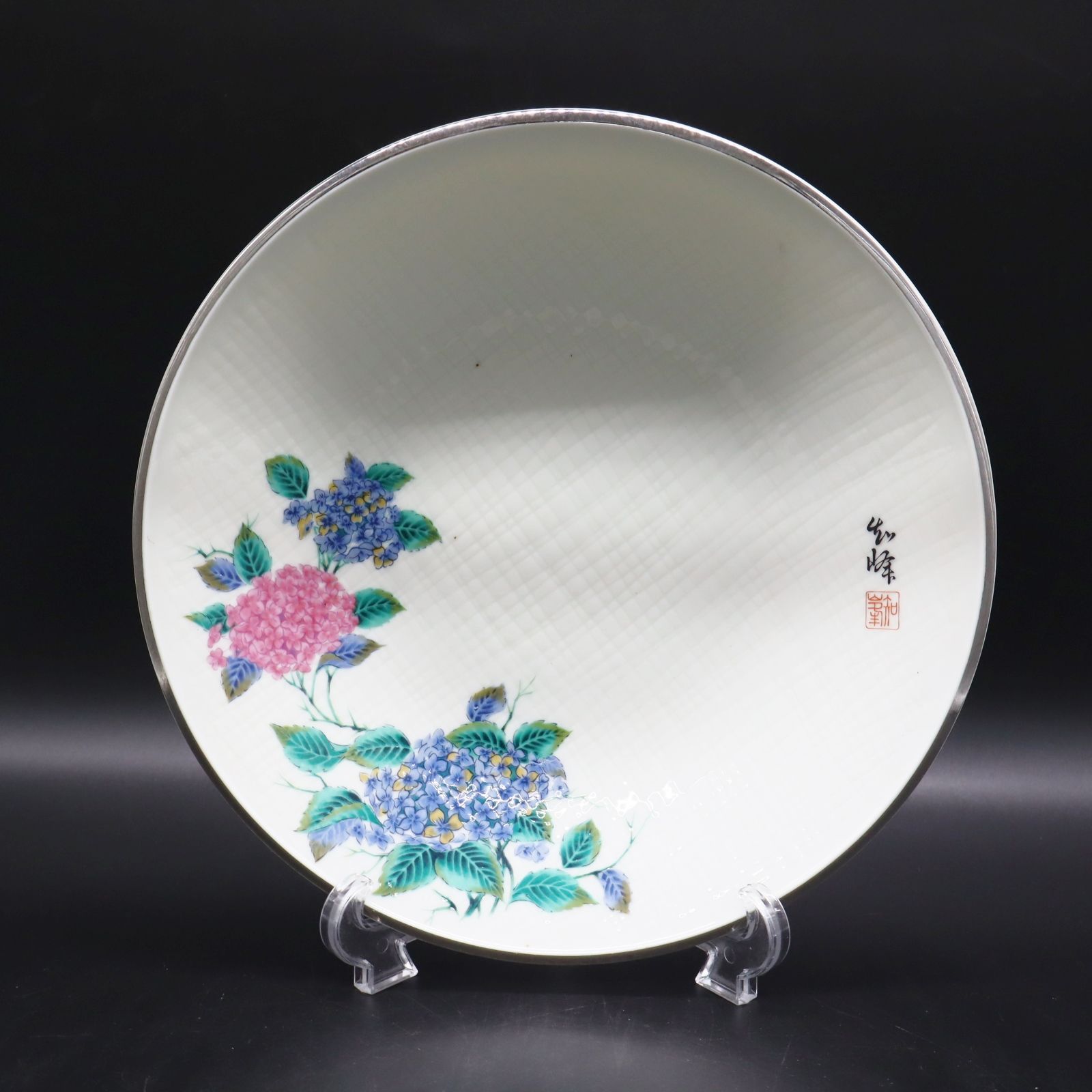 ◇陶磁器 ｜紫陽花絵 大皿 3枚 セット｜伊万里焼 魯山窯 紫陽花 アジサイ 飾皿 飾皿揃｜色絵 中見無し 和食器 茶器 骨董品□P3801 -  メルカリ