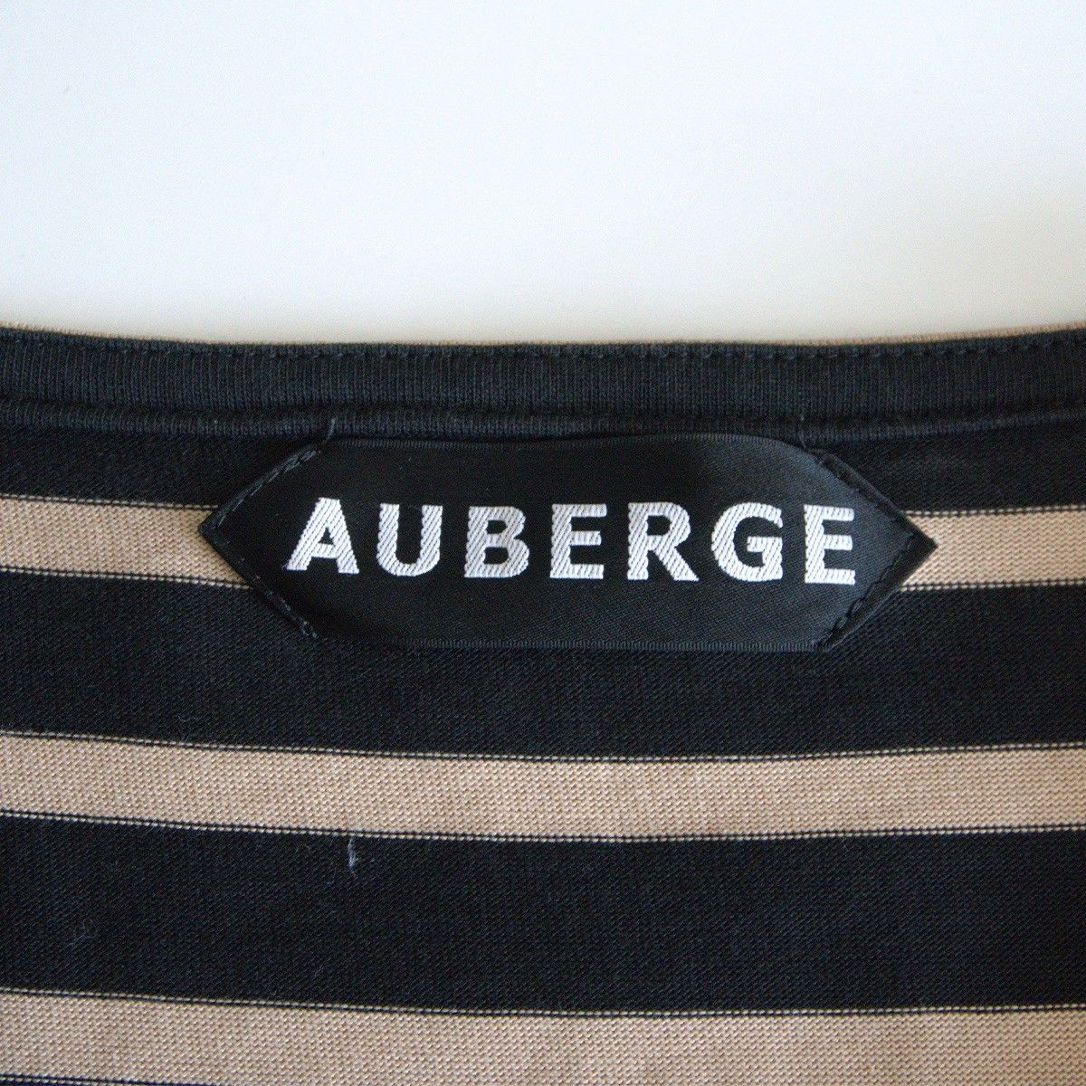 新品❗️定価26,400円 【AUBERGE/オーベルジュ】バスクシャツ coco AUBERGE】COCO - ECRU × NAVY / オーベルジュ ココ ボーダー