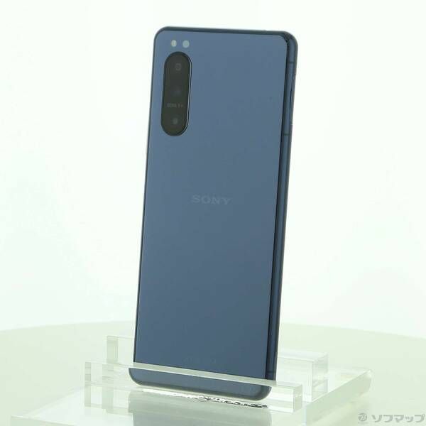 中古品〕 Xperia 5 II 128GB ブルー SOG02 auロック解除SIM