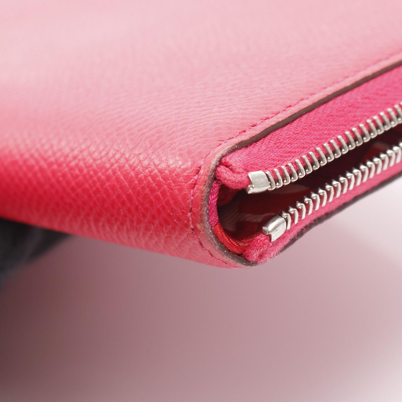 エルメス HERMES ラウンド長財布 アザップロング シルクイン ローズ  