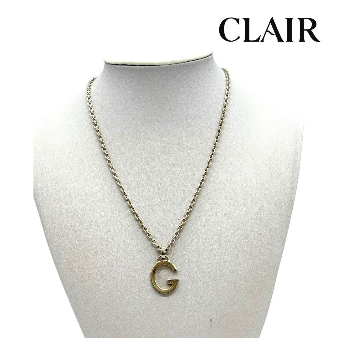 GUCCI グッチ ペンダントネックレス モチーフロゴプレート PENDANT 