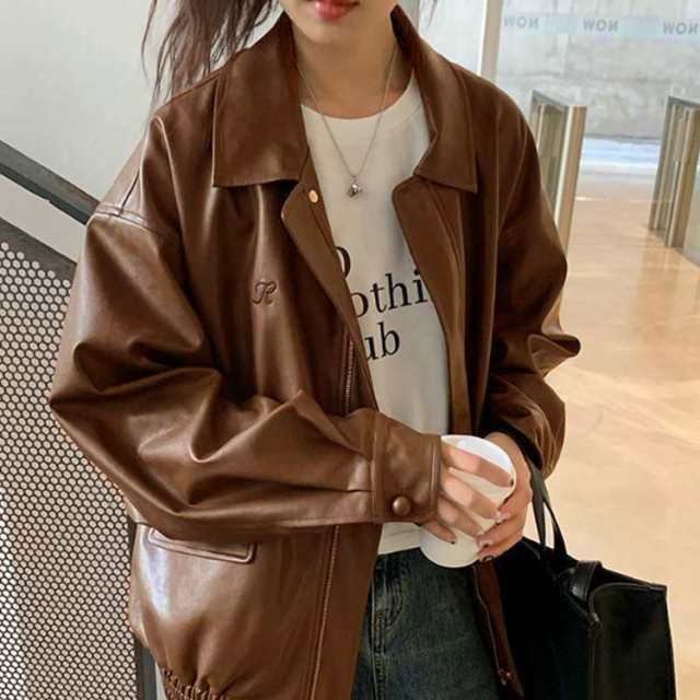 ライダース ライダースジャケット フェイクレザー ジャケット