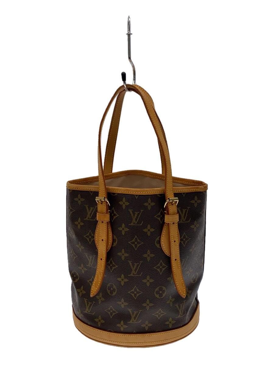 LOUIS VUITTON プチ・バケット_モノグラム・キャンバス_BRW PVC ブラウン M42238 - メルカリ