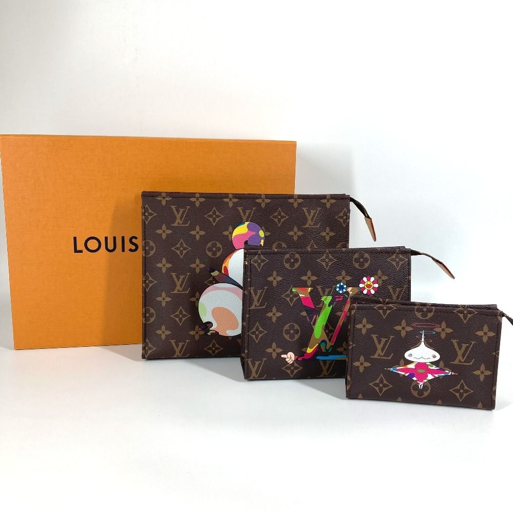 LOUIS VUITTON ルイヴィトン クラッチバッグ トリオ･ポッシュ･トワレ M13762 モノグラムキャンバス マルチ DECORATOM_COM_BR