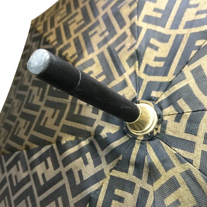 FENDI フェンディ ズッカ 長傘 レディース 60cm 8本骨 ポリエステル  