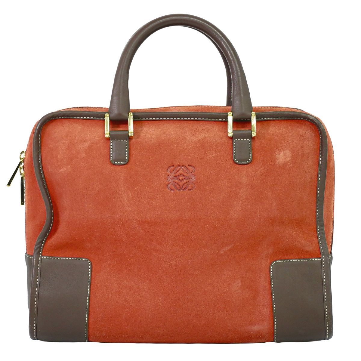 LOEWEロエベアマソナ32アナグラムハンドバッグミニボストンレザー