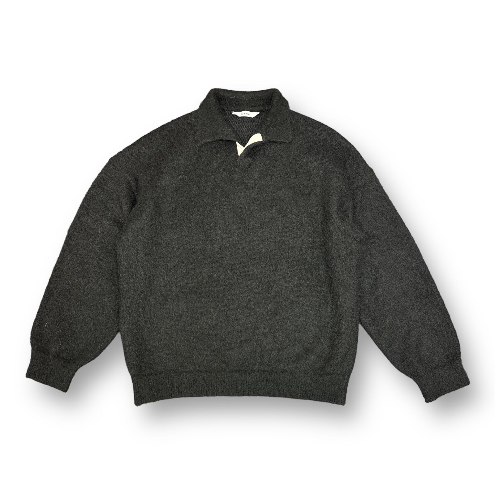 未使用級✨FILL THE BILL 21AWシルクカシミヤ ボーダーポロニット- 未使用級✨FILL THE BILL 21AWシルクカシミヤ ボーダーポロニット-