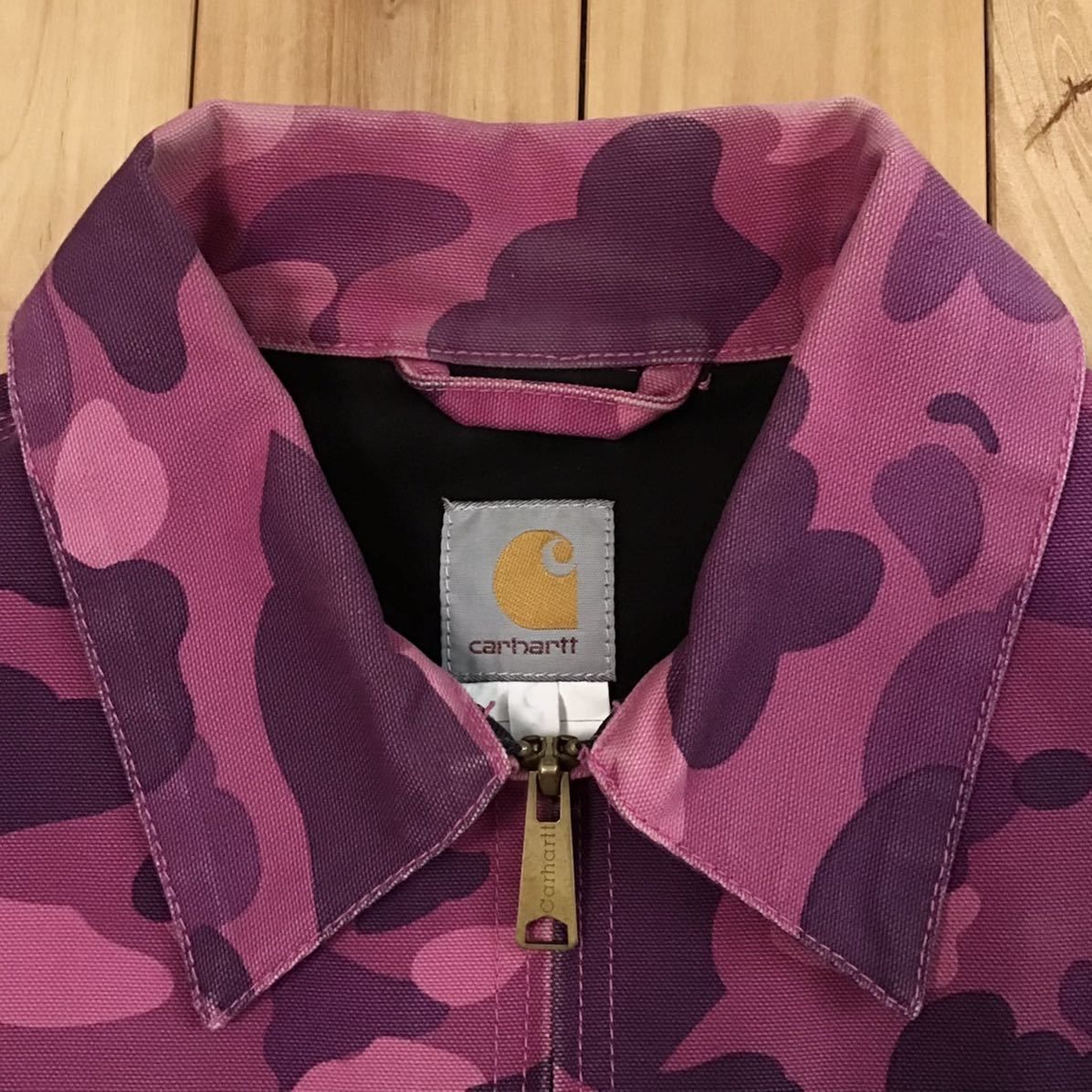 Carhartt × BAPE detroit jacket Mサイズ purple camo a bathing ape 