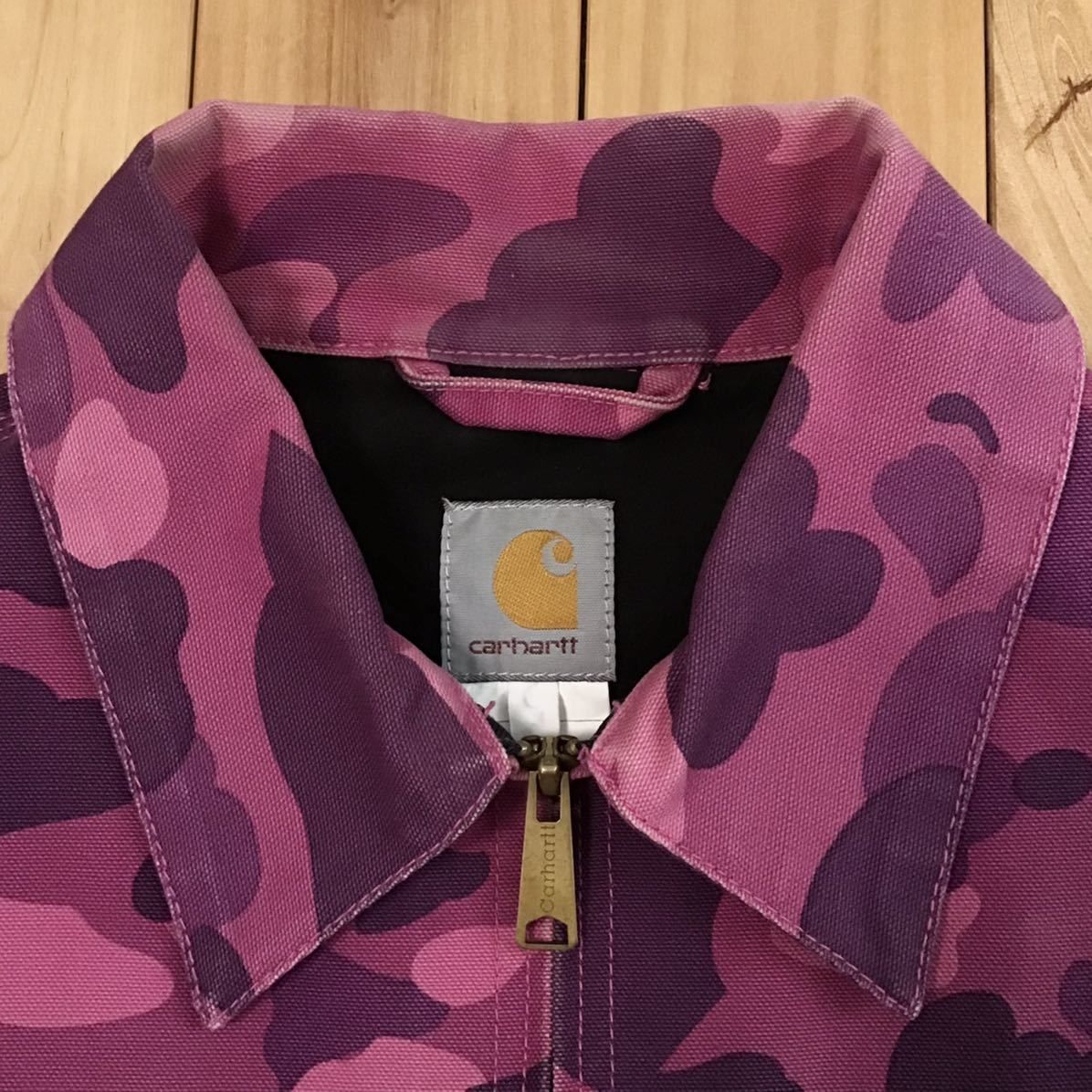 Carhartt × BAPE detroit jacket Mサイズ purple camo a bathing ape