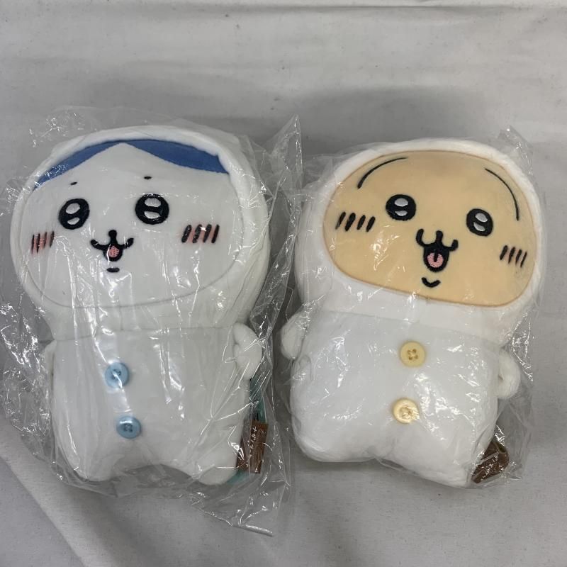 中古】現状品)ナガノのくま ちいかわにかぶられたぬいぐるみｾｯﾄ