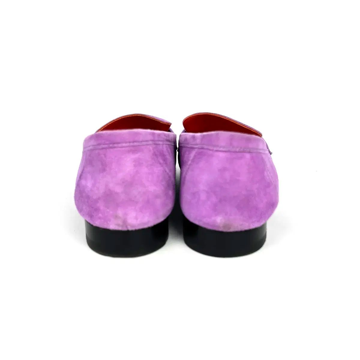 37 5 HERMES エルメス パープル スエード ロイヤル ローファー KIN-KAAI_COM