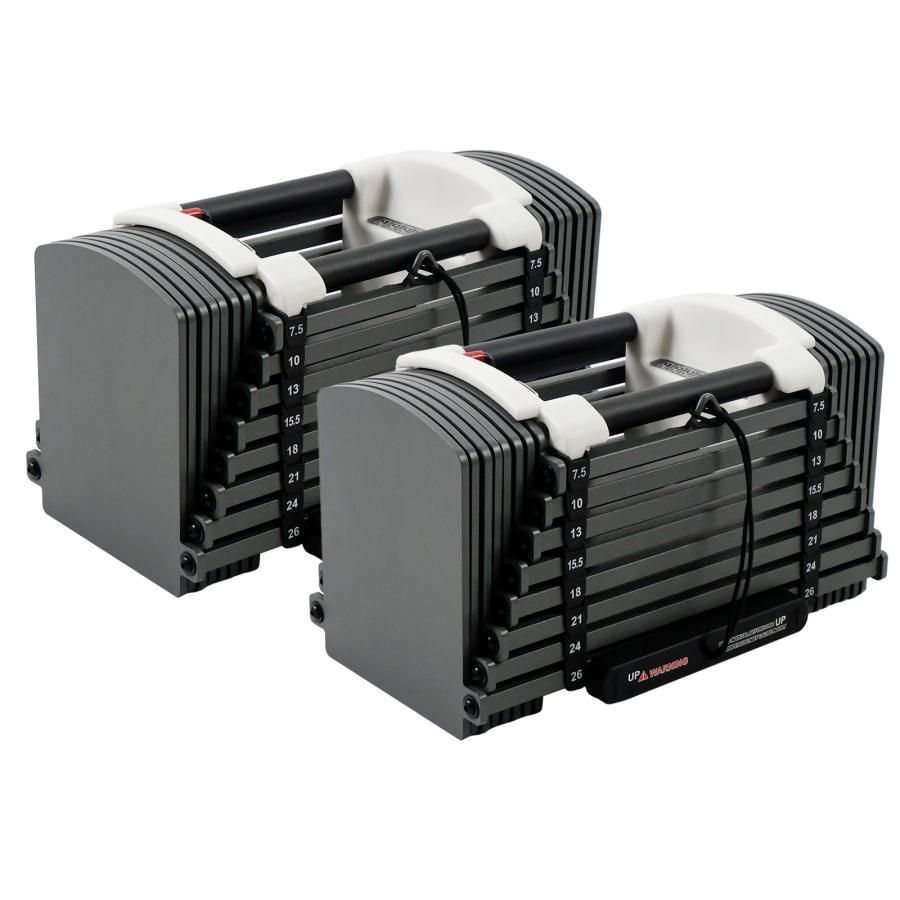 TOP FILM パワーブロック ダンベル 可変式 20kg 26kg 可変式ダンベル 24kg 2個セット 10kg 多機能 ダンベルセット