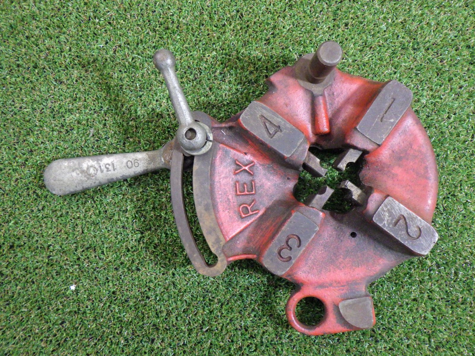 REX ダイヘッド ねじ切り パイプマシン アタッチメント 多用途 品