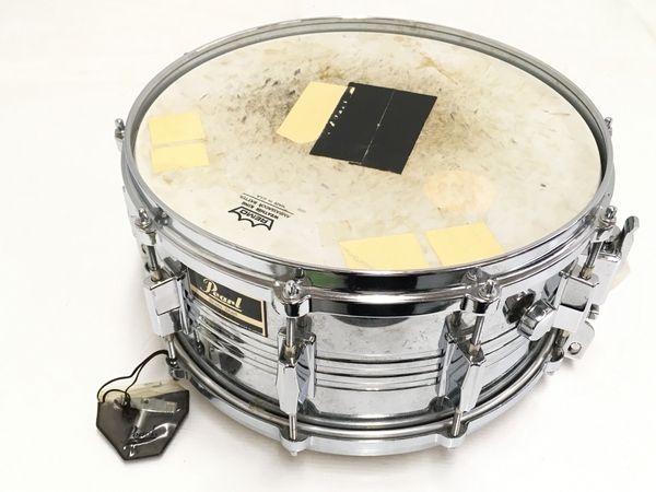 PEARL BRASS SHELL ドラム ピッコロスネア 打楽器 パール 中古