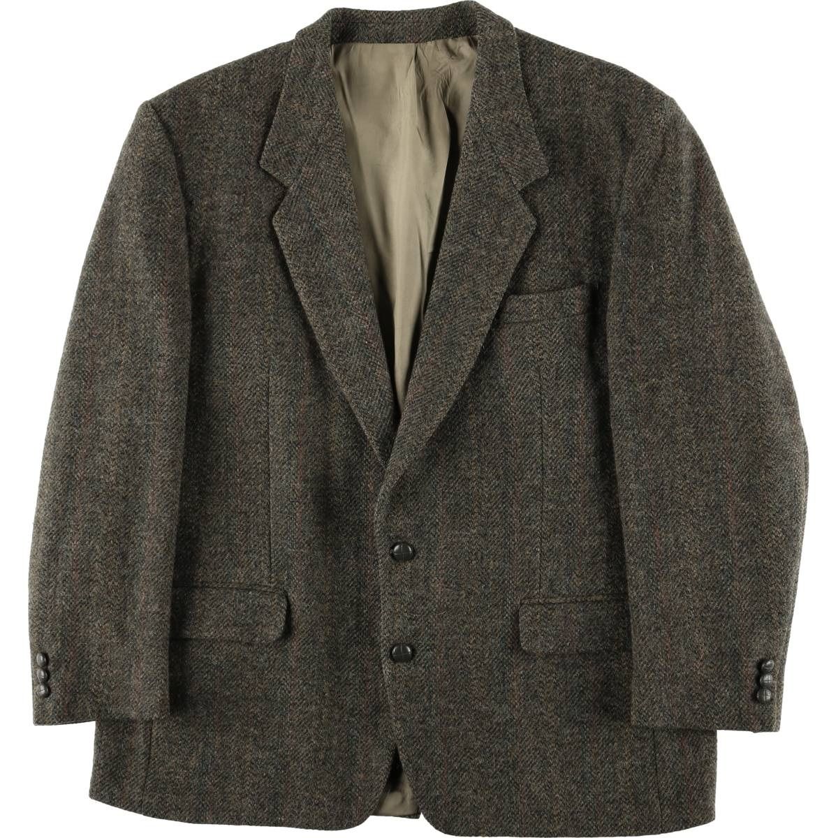 Harris Tweed ハリスツイード チェック柄 テーラードジャケット Harris Tweed テーラードジャケット ブラウン系 チェック柄 TF0411