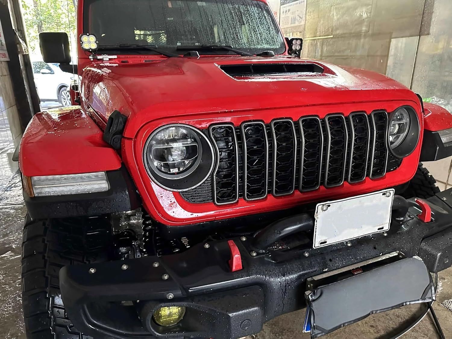 JL型 2018 対応 フロントグリル グリルカバー カメラ穴なし ABS製 外装 カスタムパーツ FFCRYSTALESIA_COM