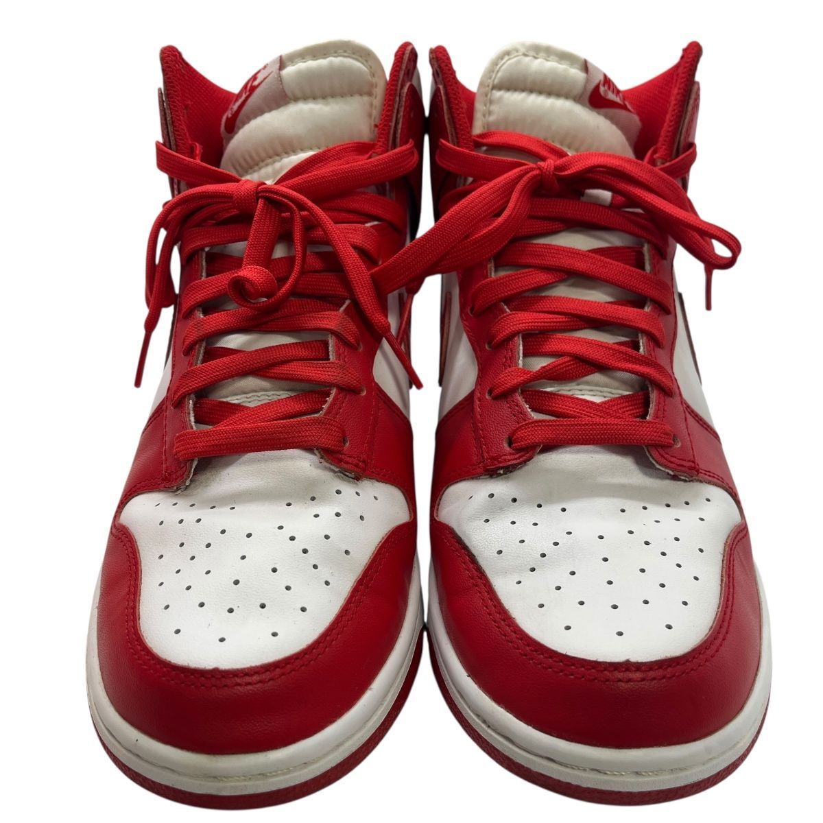 ♪2756 Nike Dunk High Championship White and Red スニーカー DD1399 