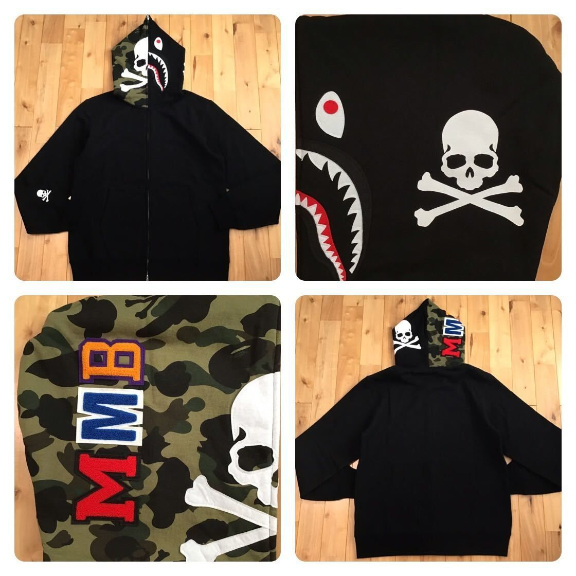 bape mastermind japan ベイプ エイプ シャーク パーカー