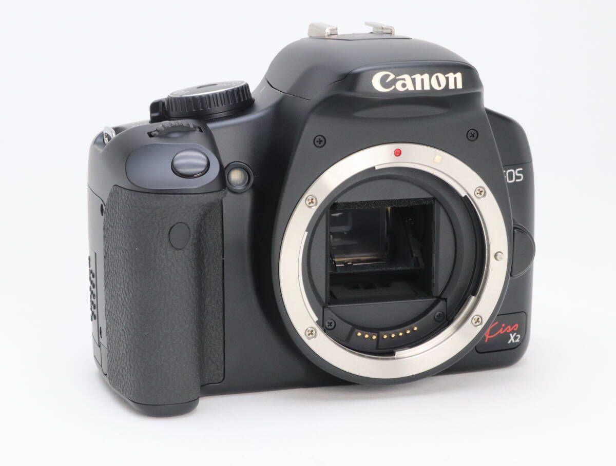 カメラ A+ (美品) Canon キヤノン EOS Kiss X2 EF-S 18-55mm レンズ