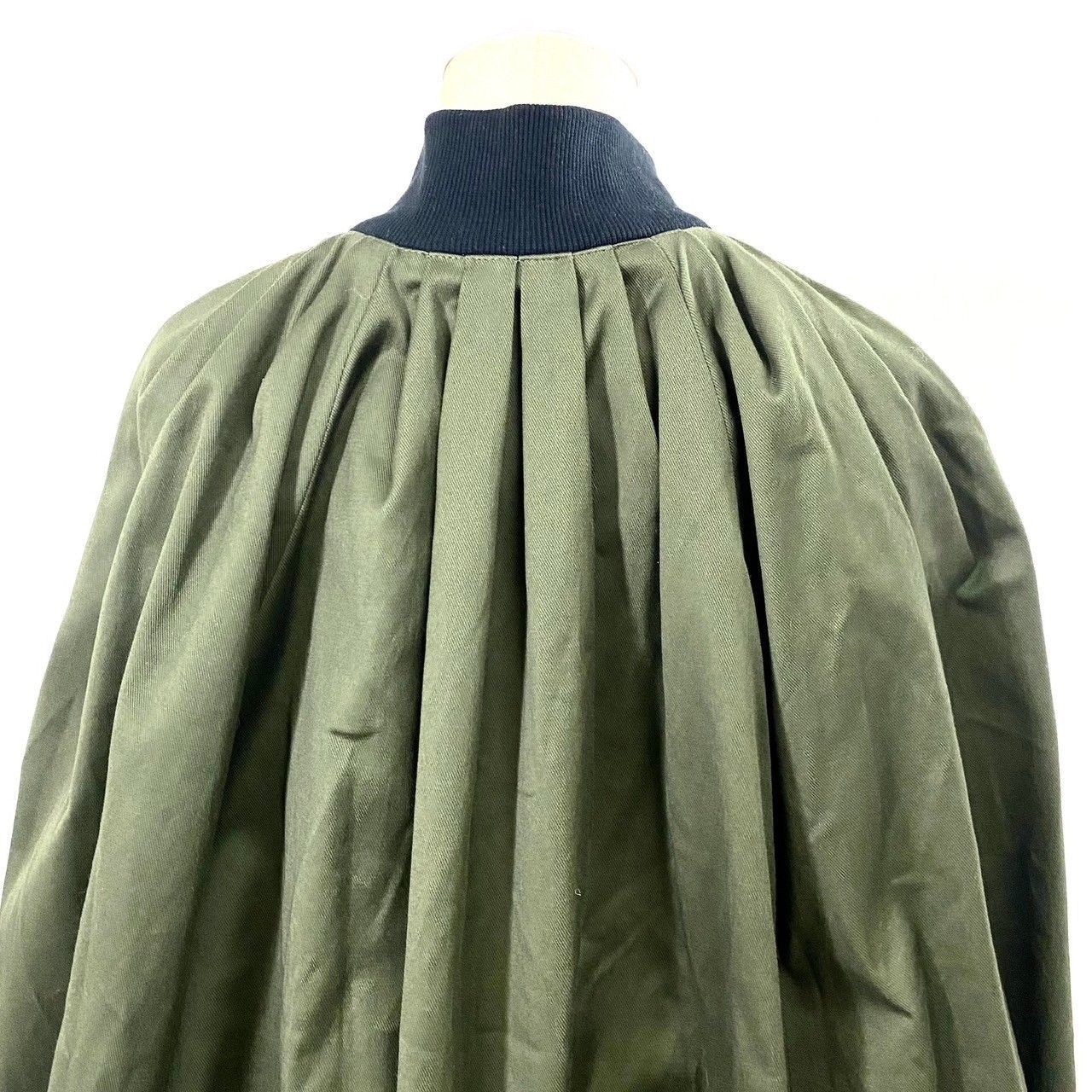 Pierre Cardin】ジップアップジャケット 38 MA-1 ポンチョ風