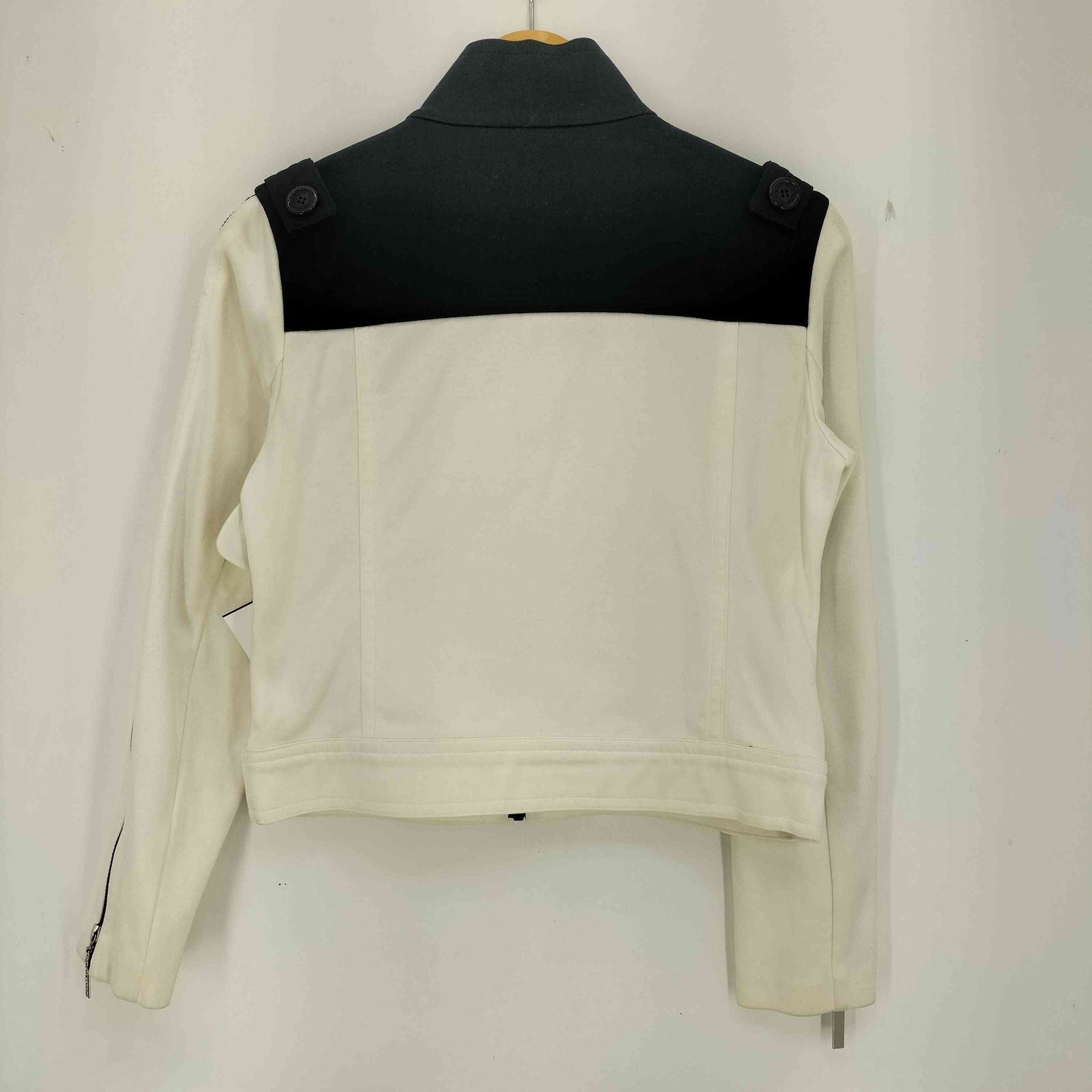 クレージュ courreges ツートン 袖ジップ ジップアップ