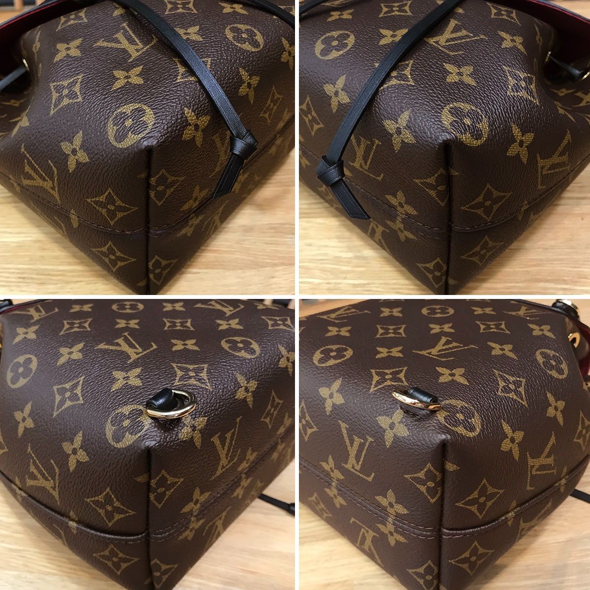 新品同様】 ルイヴィトン モノグラム モンスリNM BB ノワール M45516 