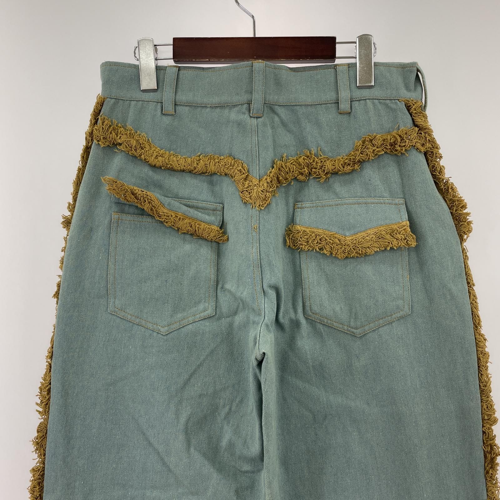 SHIKITARI デニムパンツ フリンジ付き メンズ L SHIKITARI シキタリ 