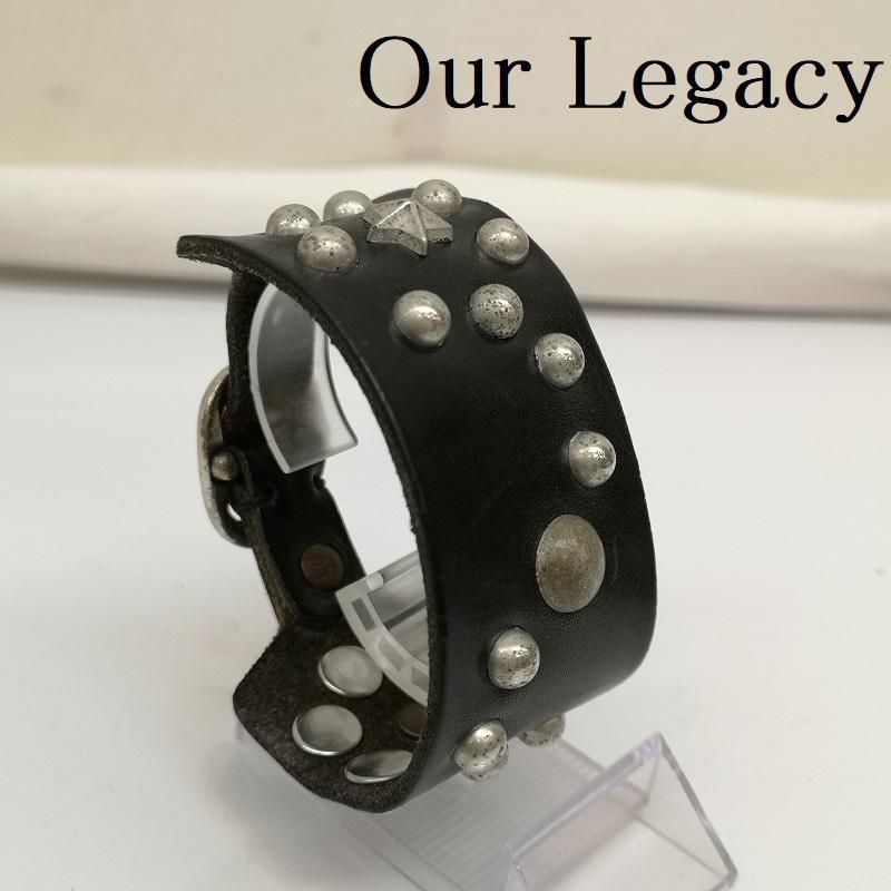 アワーレガシー OUR LEGACYレザーバングル スタッズ y2k アワー