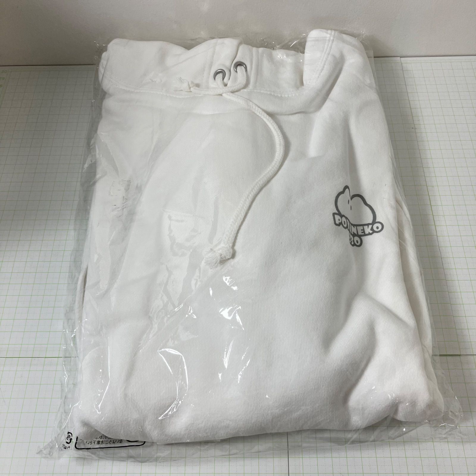 瀬戸店】未開封 花芽すみれ ぽやねこパーカー ホワイト Lサイズ ぶいすぽ
