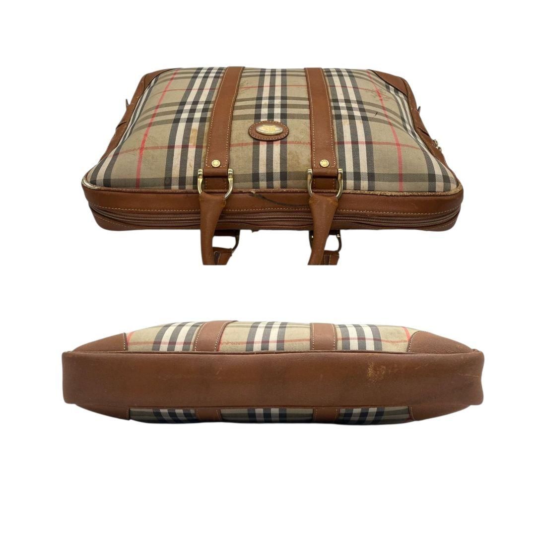 良品 バーバリー ノバチェック ホースロゴ バッグ A4 ビジネス バーバリー BURBERRY ビジネスバッグ ノバチェック ホースロゴ