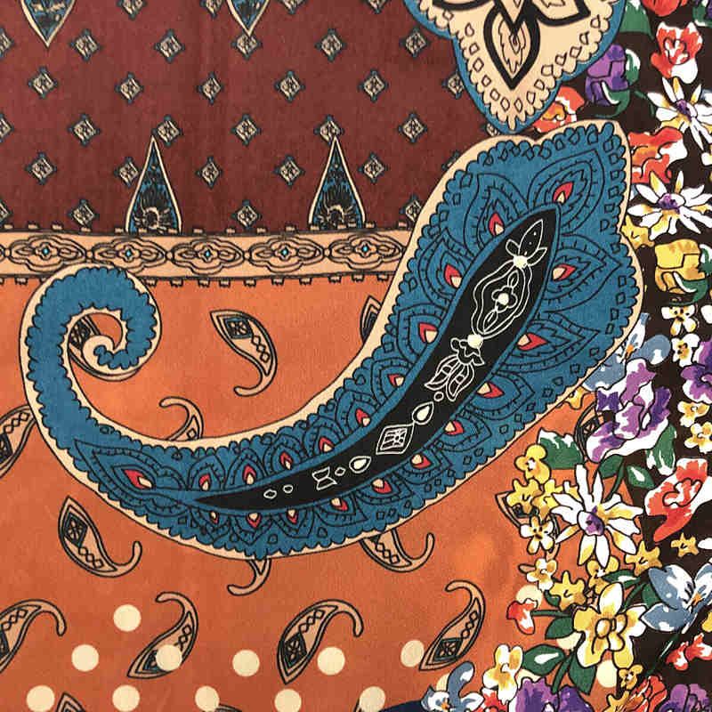 kolor / カラー | 裏地付き 総柄 プリーツロングスカート | 1 | マルチカラー | レディース kolor ⁄ カラー | 裏地付き 総柄 プリーツロングスカート | 1 | マルチ