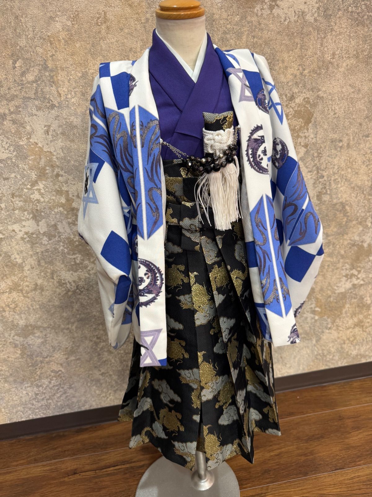 3歳男の子 七五三着物＋袴セット 式部ロマン