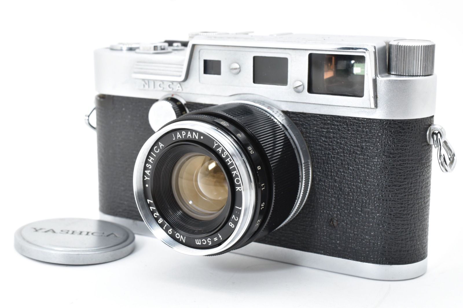 完動品 YASHICA ヤシカ YF NICCA DOUBLENAME ボディ YASHIKOR 50mm F2.8 Lマウント ダブルネーム Leica M3 レンジファインダーカメラ ＃2229