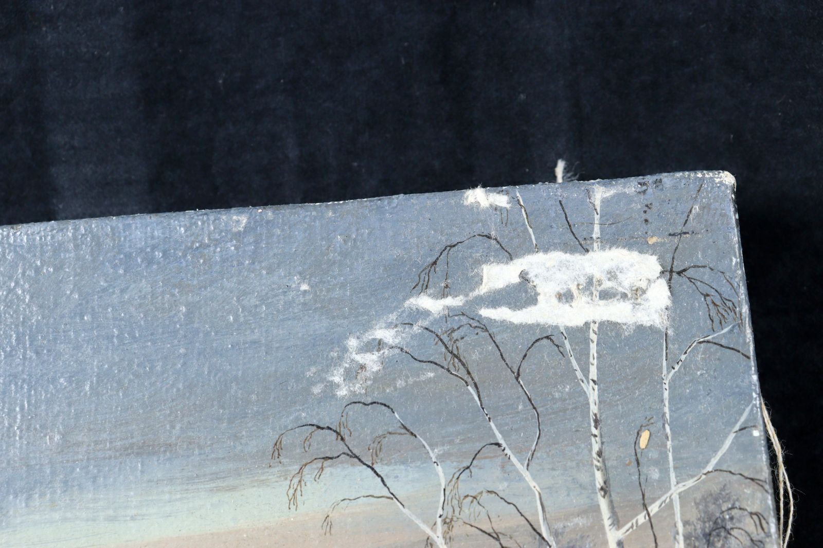 油彩画 肉筆画 作者不詳 幸運のクローバー F6号 油彩画 肉筆画 作者