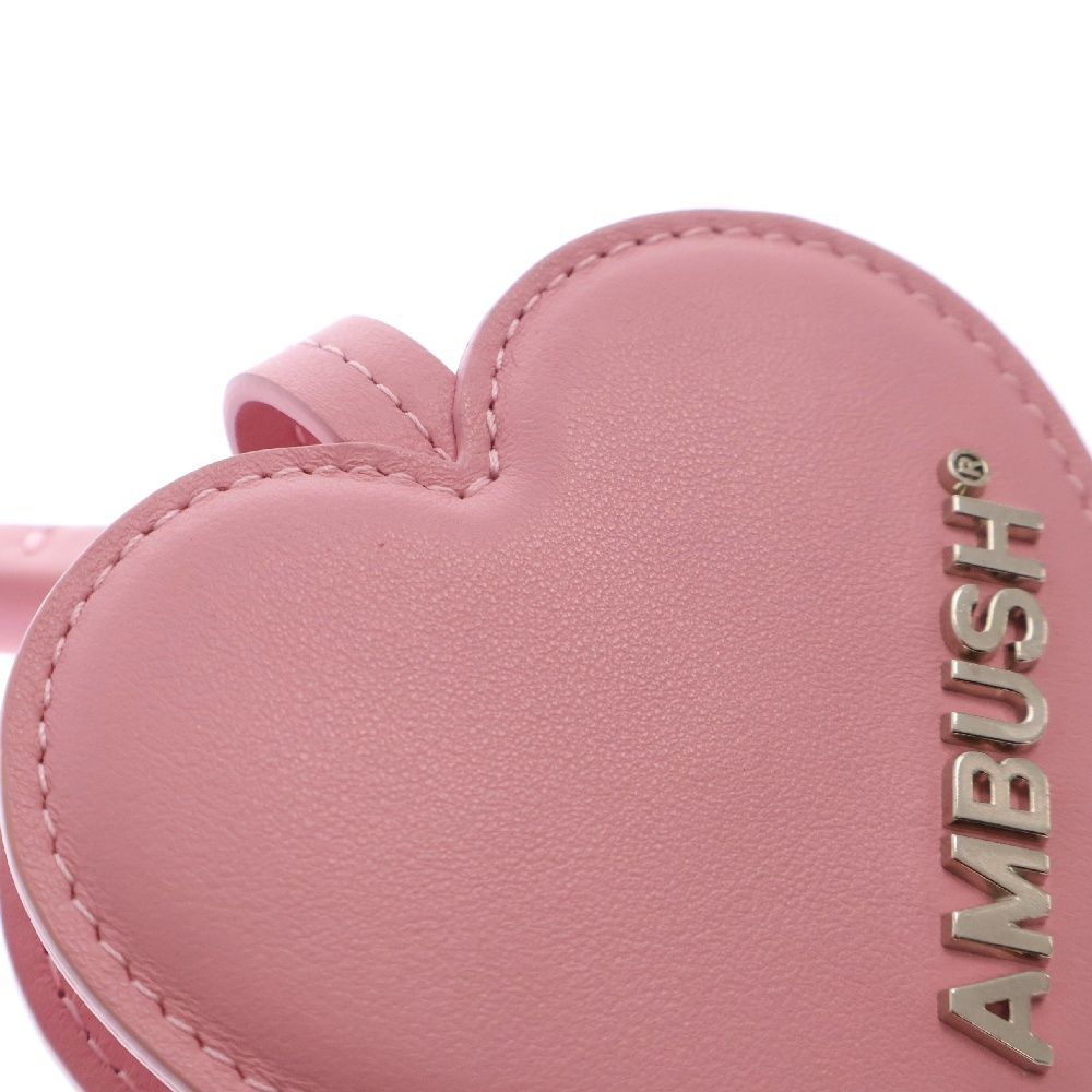 アンブッシュ　AirPods case ハートレザーエアポッヅケース ピンク AMBUSH (アンブッシュ) AirPods case ハートレザーエアポッヅ