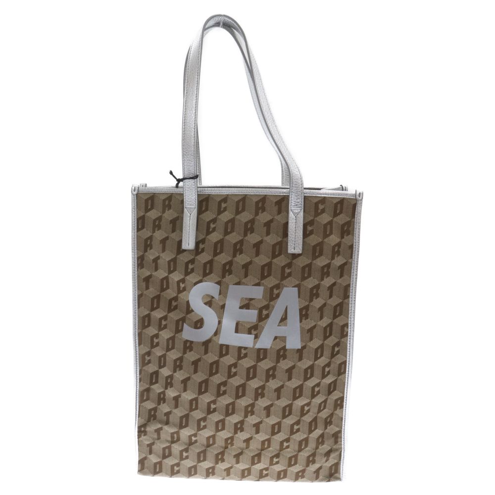 WIND AND SEA (ウィンダンシー) ×Corto Moltedo Monogram Tote Bag コルトモルテド ロゴデザイン モノグラム  トートバッグ ベージュ WDS-CMTD-02 - メルカリ