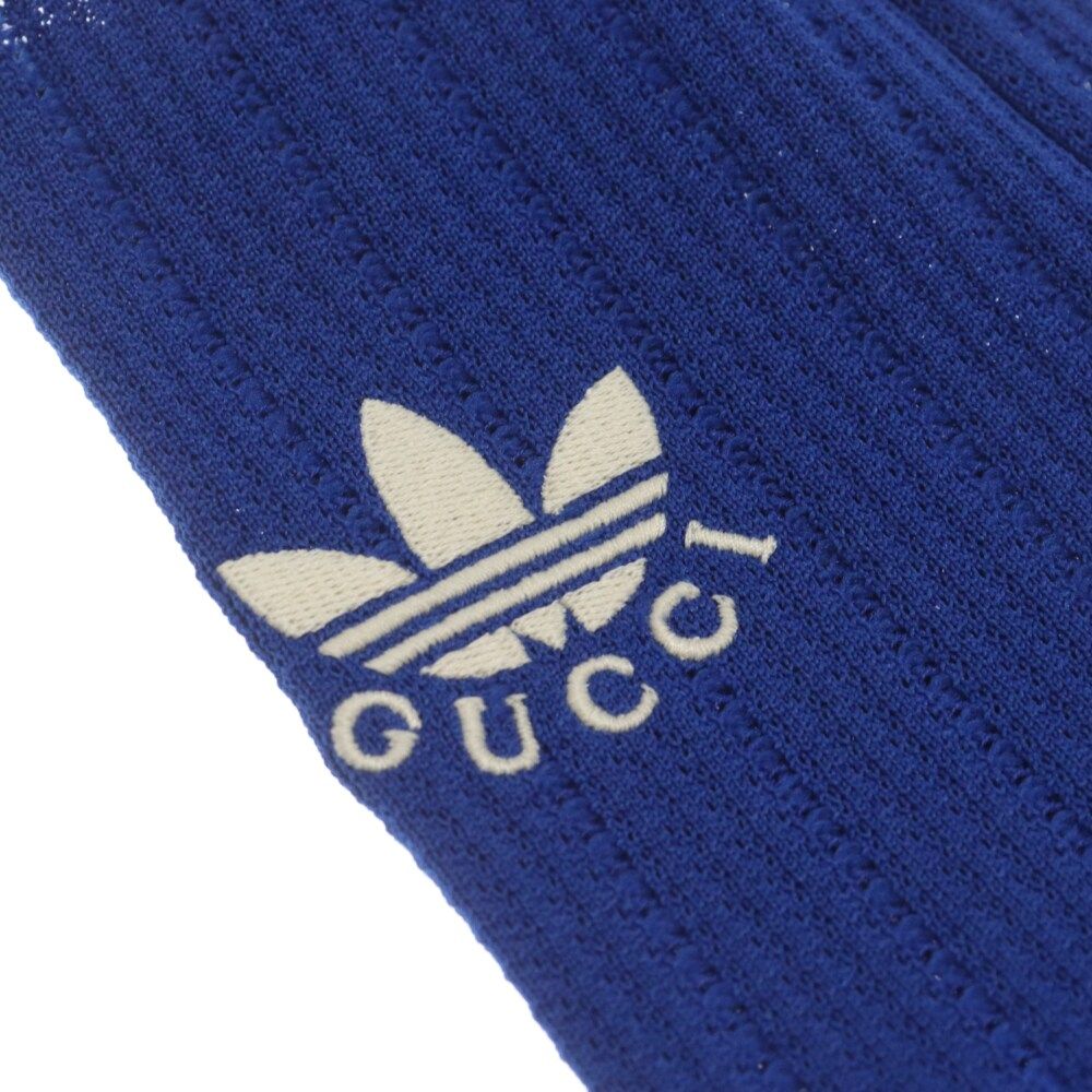 GUCCI (グッチ) 23SS ×adidas アディダス フロントロゴ ニットグローブ