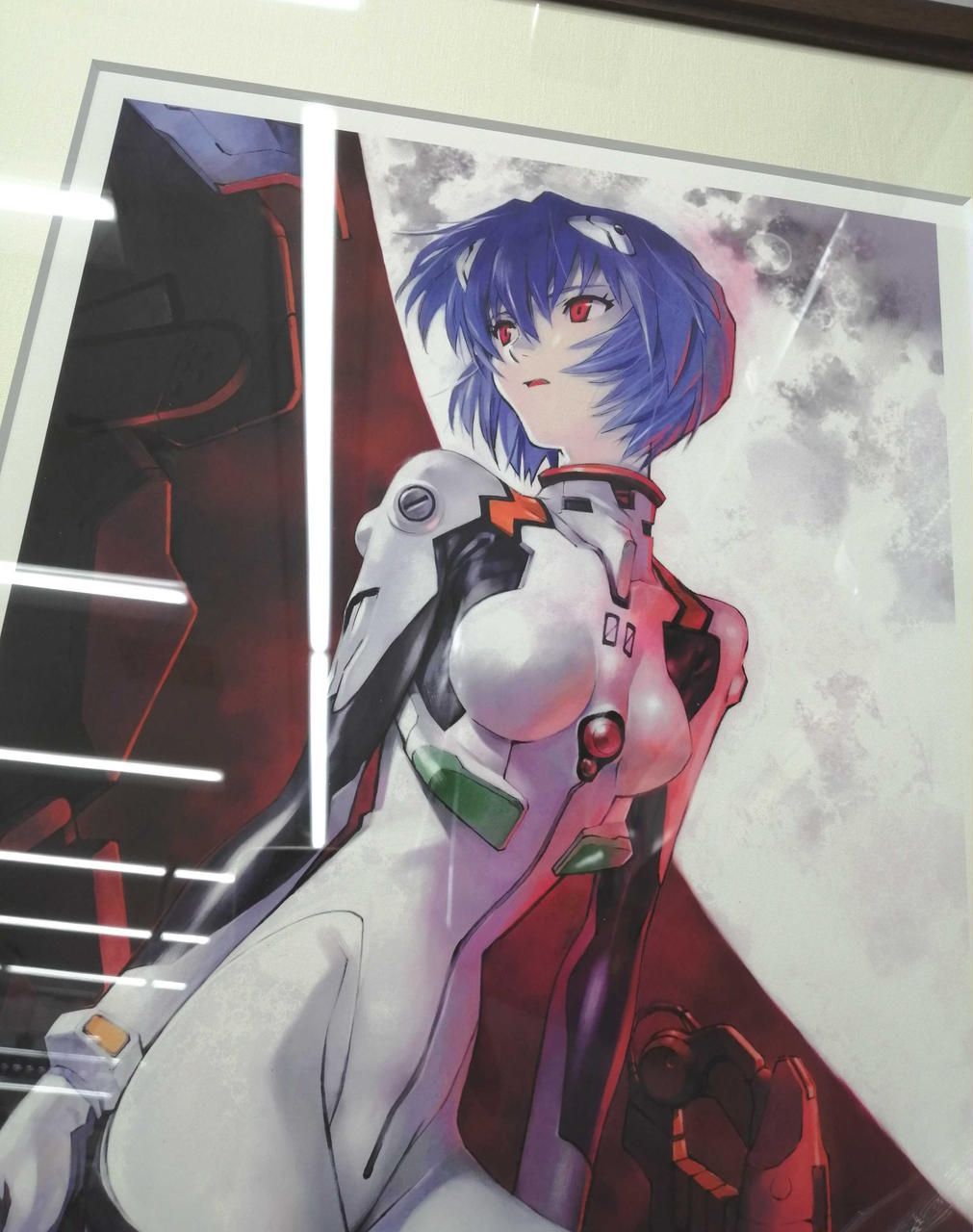 中古/額装品】貞本義行 複製原画 ヱヴァンゲリヲン 綾波レイ