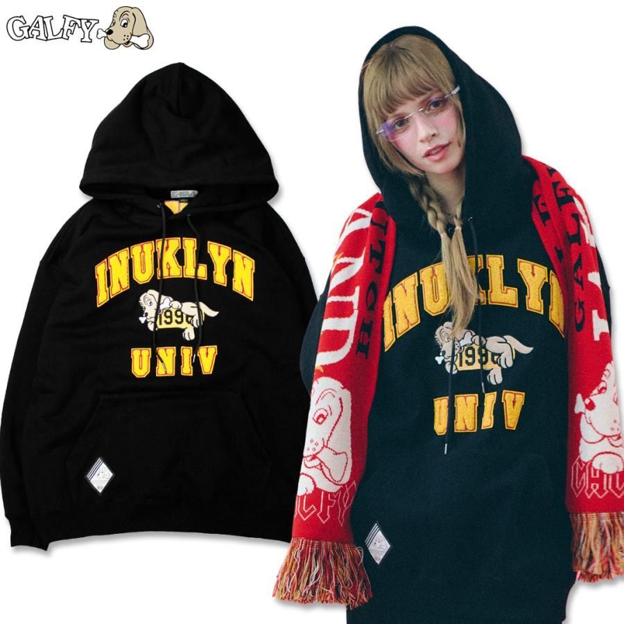 ililil ガルフィー パーカー 2/1再入荷【GALFY×KUROMI】イルガルフィームラ染めZIPパーカー